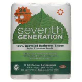 Seventh Generation Recycled Bathroom Tissue   24 Rolls