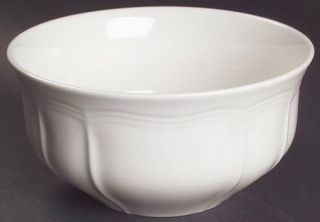 Mikasa Antique White Coupe Cereal Bowl, Fine China Dinnerware   All White, Scall