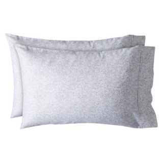Threshold Organic Cotton Pillowcase Set   Gray Floral (King)