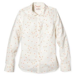 Merona Womens Favorite Button Down Shirt   Lawn   Orangelo   XL