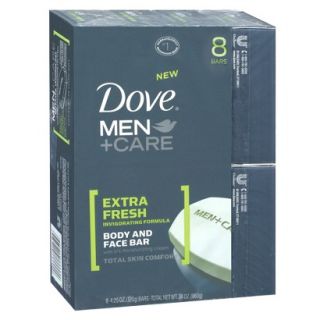 Dove Men Extra Fresh Bar Soap   8 Bars