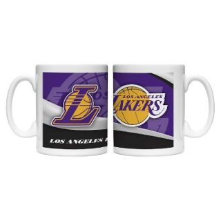 Boelter Brands NBA 2 Pack Los Angeles Lakers Wave Style Mug   Multicolor (15 oz)