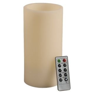 Smooth Candle with Remote   Bisque (4x8)