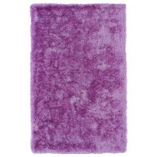 Hand tufted Silky Shag Lilac Rug (5 X 7)