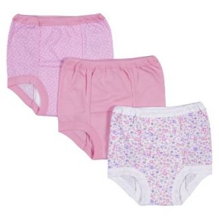 Gerber Onesies Newborn Girls 3 Pack Training Pant   Pink2T