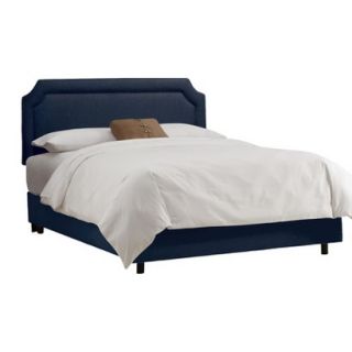 Skyline Twin Bed Skyline Furniture Clarendon Notched Bed   Linen Navy
