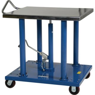 Vestil Manual Hydraulic Post Table   2000 Lb. Capacity, Model HT 20 3036A