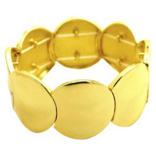 Womens Fashion Stretch Bracelet   Gold