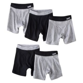 Fruit Of The Loom Boys 5 pack Boxer Briefs   Black/Gray M