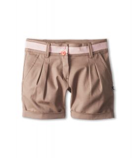 Paul Smith Junior Bermuda Shorts With Pink Belt Girls Shorts (Brown)