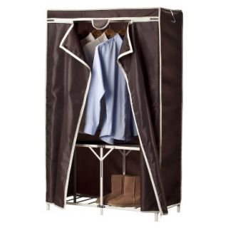 Freestanding Closet Threshold 37.5 Folding Wardrobe   Brown