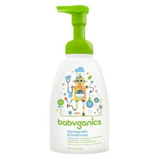 BabyGanics Foaming Bottle & Dish Soap, Fragrance Free   16 oz
