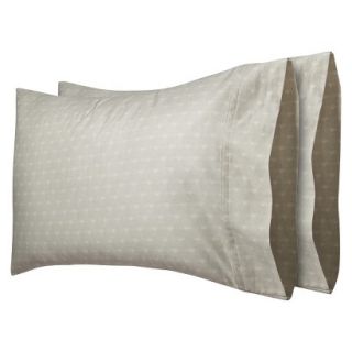 Threshold 325 Thread Count Organic Cotton Pillowcase Set   Beige Fan (King)