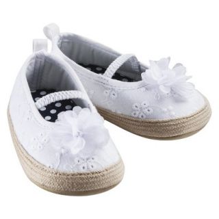 Just One YouMade by Carters Infant Girls Eyelet Espadrille White 1 (0 3M)