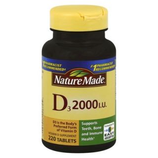 Nature Made Vitamin D Dietary Supplement   180 Count