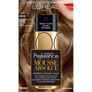LOreal Paris Superior Preference Mousse Absolue Reusable Hair Color   600 Pure