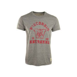 Wisconsin Badgers NCAA Triblend Streaky T Shirt
