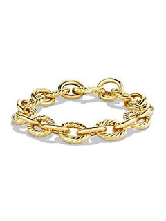 David Yurman Oval Large Link Bracelet in Gold   Gold