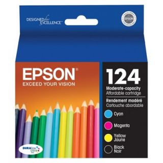 Epson T124120 BCS Combo Pack Printer Ink Cartridge   Multicolor