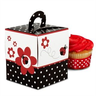 Ladybug Fancy Cupcake Boxes