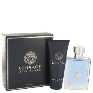Versace Pour Homme for Men by Versace, Gift Set   3.4 oz Eau De Toilette Spray +