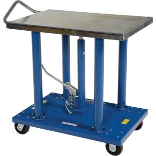 Vestil Manual Hydraulic Post Table   2000 Lb. Capacity, Model HT 20 2436A