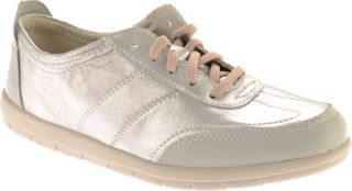 Womens Easy Spirit Catori   Silver/Light Grey Multi Leather Sneakers