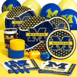 Michigan Wolverines College Party Pack for 8 Guests