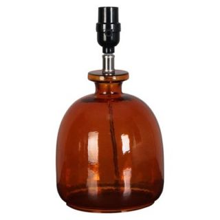Threshold Artisan Glass Squat Jug Lamp Base   Orange Small (Includes CFL Bulb)