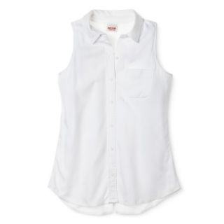 Mossimo Supply Co. Juniors Sleeveless Shirt   Fresh White XXL(19)