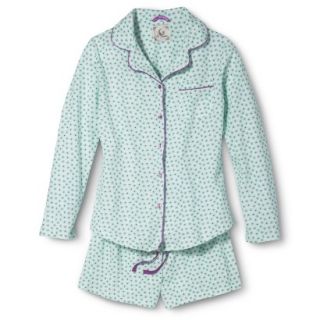 PJ Couture Pajama Set   Blue Floral S
