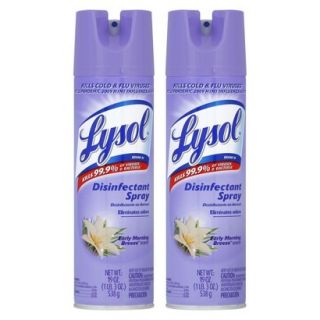 LYSOL Disinfectant Spray   EARLY MORNING BREEZE, 19 Ounces, 2 Pack