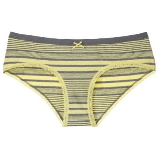 Xhilaration Juniors Cotton With Lace Hipster   Dandy Leon Yellow M