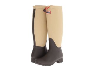 Hunter Tour Canvas Womens Rain Boots (Brown)