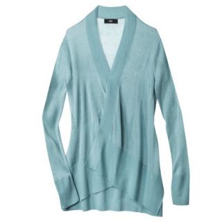 Mossimo Womens Open Front Cardigan   Blue S