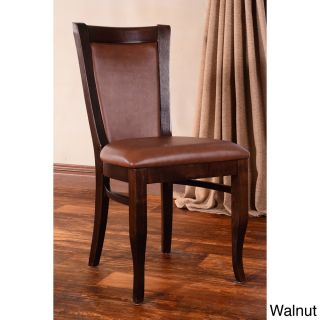 European Walnut Dining Chairs (set Of 2)