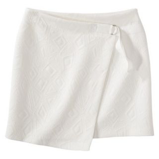 labworks Womens Wrap Ponte Skirt   White XL