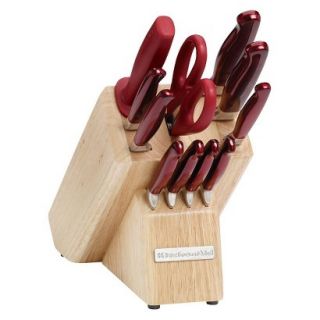 KitchenAid Candy Apple Red 12pc Stainless Steel Cutlery Set