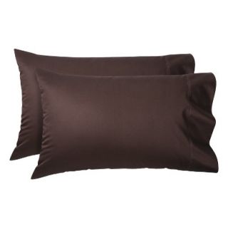 Fieldcrest Luxury 600 Thread Count Pillowcase Set   Mesa Brown (King)