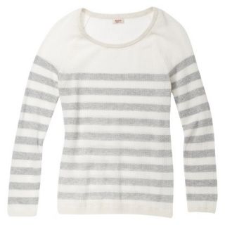 Mossimo Supply Co. Juniors Mesh Striped Sweater   Dogbone/Gray XL(15 17)