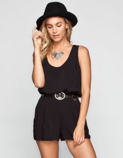 Cage Back Womens Romper Black In Sizes X Large, Medium, Large, Small, X