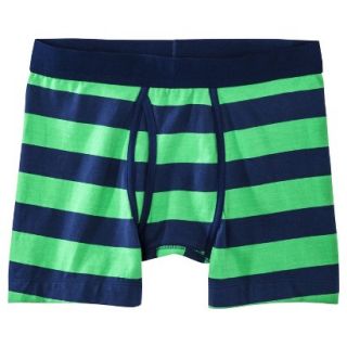 Mossimo Supply Co. Mens 1pk Boxer Briefs   Blue/Green Stripe   XL