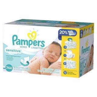 Pampers Sensitive Baby Wipes   744 Count