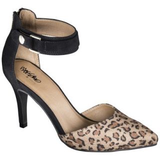 Womens Mossimo Gail Ankle Strap Open Pump   Leopard 7
