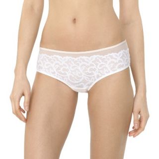 Gilligan & OMalley Womens Lace Hipster   White M