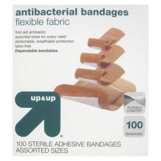 up&up Antibacterial Flexible Fabric Bandages   100 Count