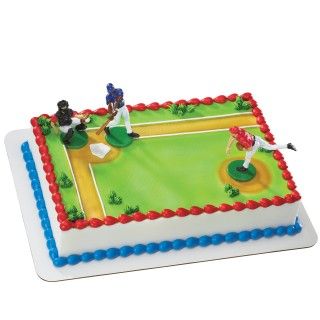 Baseball Player Cake Decorations