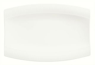 Syracuse China Rectangular Platter w/ Wide Rim & Royal Rideau Body, Glazed, 13 x 8.75 in