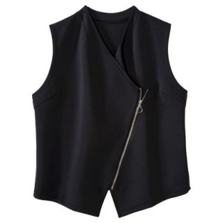 labworks Womens Plus Size Zip Up Vest   Black 4