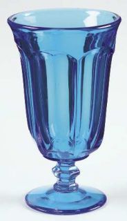 Imperial Glass Ohio Old Williamsburg Antique Blue Iced Tea   Stem #341, Antique